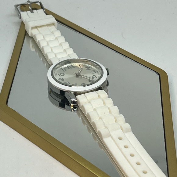 ACCUTIME watch created for Macy’s silicone band, unisex fashion watch adjustable - Picture 4 of 4